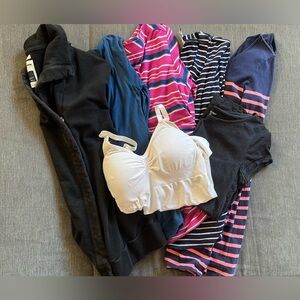 Mixed Brands Women’s Maternity Shirts Bundle